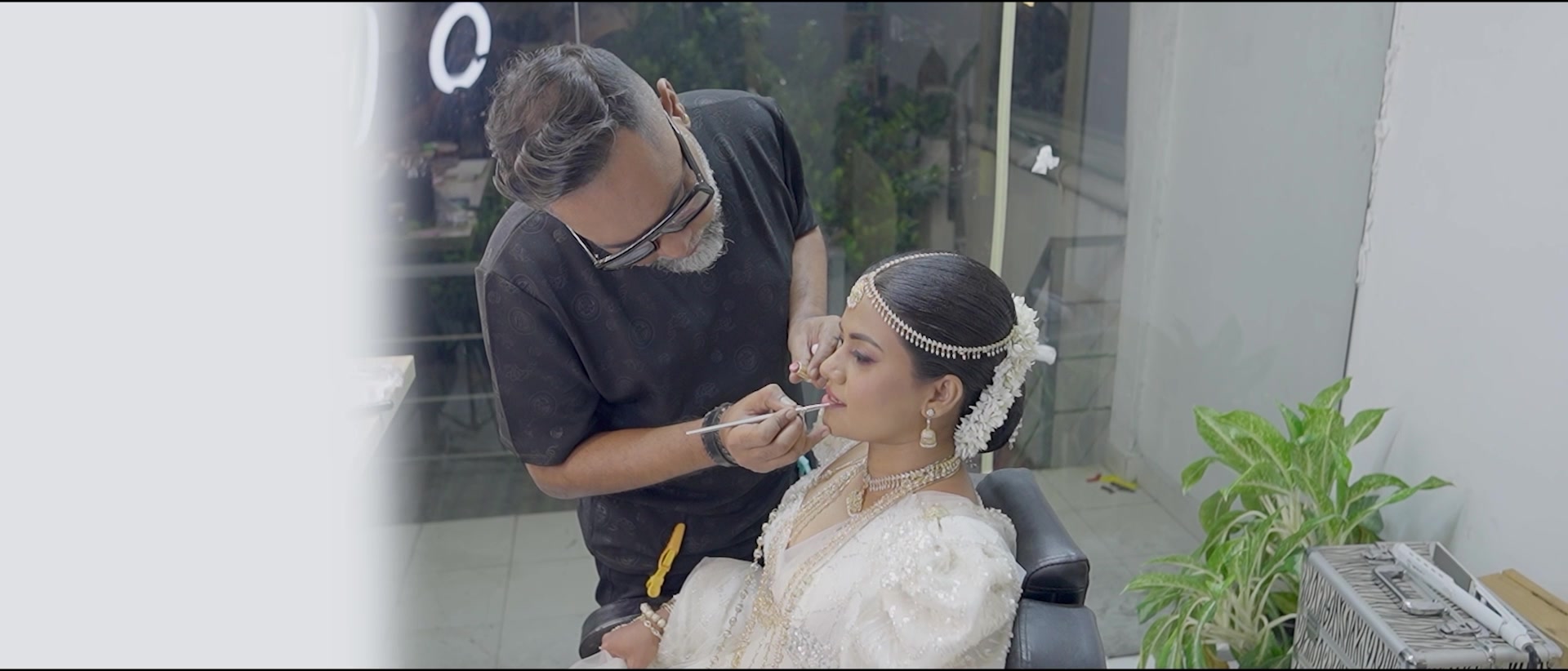 Bridal preparation behind the scenes